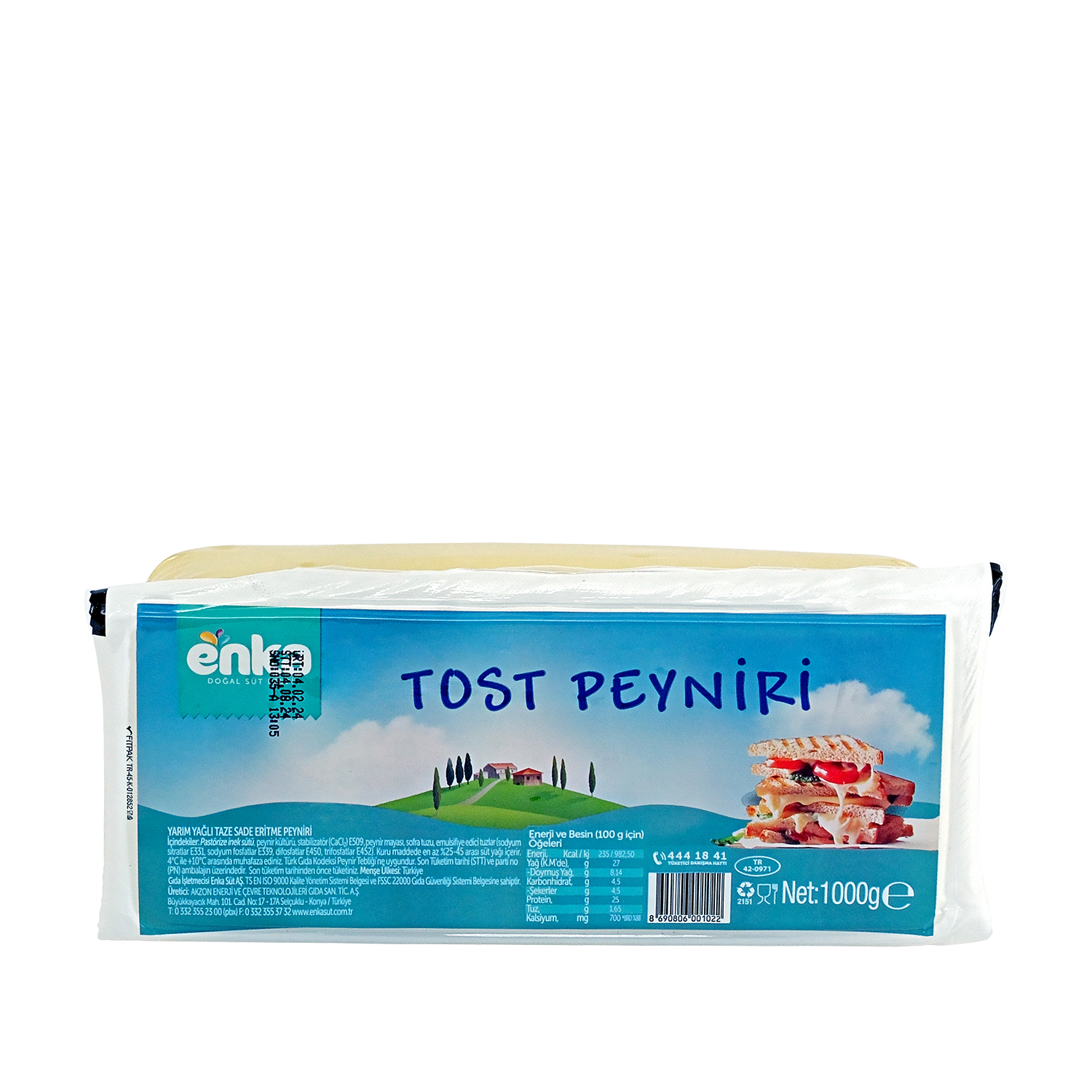Enka_Yarim_Yagli_Sade_Tost_Peyniri_1000 GR_01_1